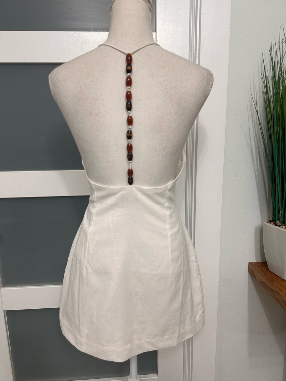 Peppermayo Ivory Again And Again Mini Dress SZ US 6 Vacation Date Night NWT - Picture 9 of 9